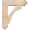 Ekena Millwork Merced Arts and Crafts Smooth Bracket w/ Offset Brace, Douglas Fir, 7 1/2"W x 26"D x 30"H BKT0806X26X30MRC03SDF - alternate 2